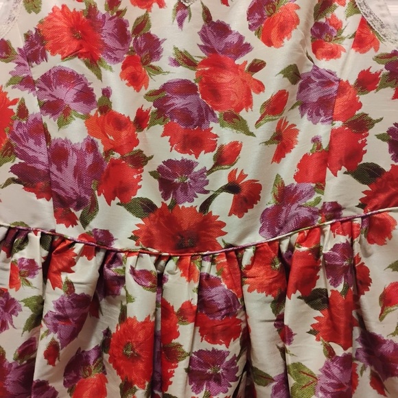 J. Peterman The Derby Dress Floral Dress Size 14 - Picture 3 of 4